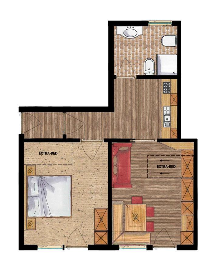Residence Costa Burjada Колфоско Екстериор снимка