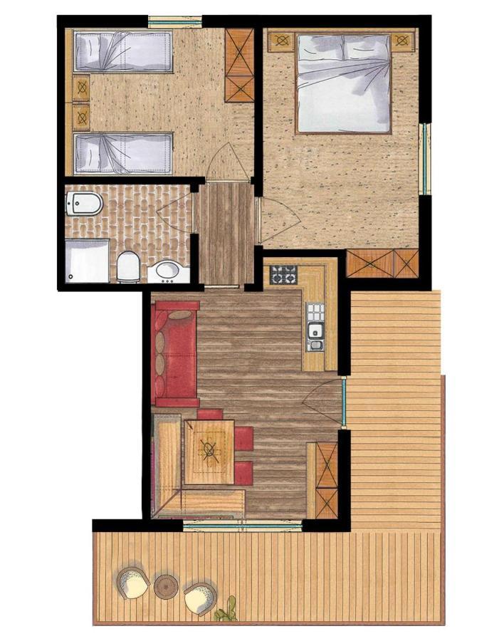 Residence Costa Burjada Колфоско Екстериор снимка
